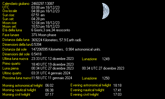 Moon Details from Weather-Display